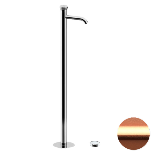 Смеситель для раковины Remer Element ET18RP напольный медь