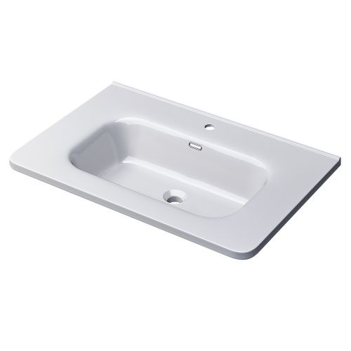 Раковина керамическая Uperwood Monica RMonica80wg 80х50 полувстраиваемая цвет белый