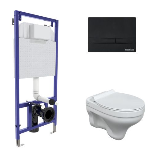 Комплект унитаз с инталляцией и клавишей смыва Berges NOVUM 042440