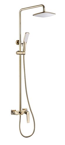Душевая стойка Boheme Venturo 388 настенная цвет золото