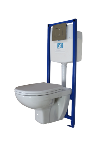 Комплект унитаз с инталляцией и клавишей смыва Rosa Элеганс Вн ПуЭ39