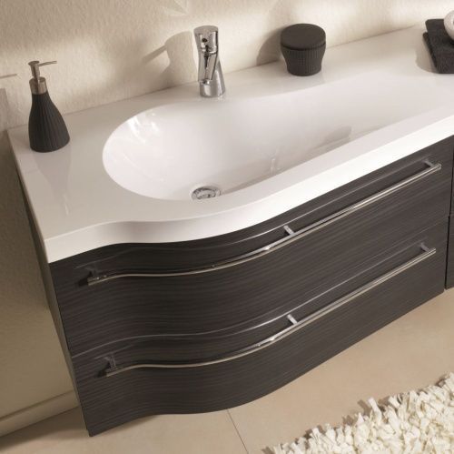 Раковина из искусственного камня Puris Swing WMM509R1 90х50 накладная цвет белый 1 отверстие под смеситель