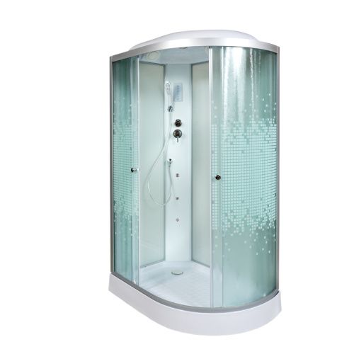 Душевая кабина AvaCan L902LGM+EL 120х80 асимметричная с крышей ориентация левая