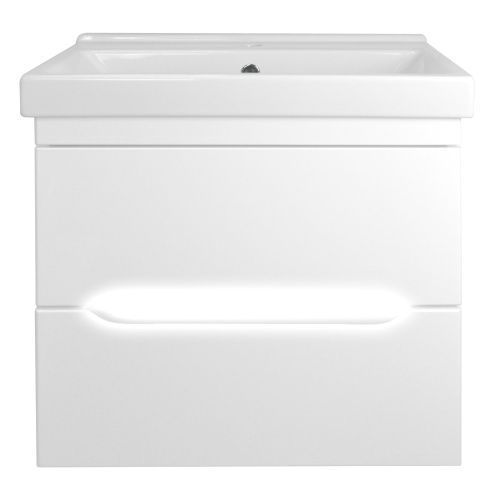 Тумба с раковиной Loranto Арфа CS00044713 60х40 подвесная цвет белый