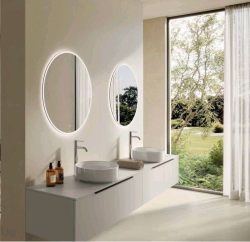 Раковина керамическая Kludi RESA R 58CW1043 40х40 накладная цвет белый без отверстий под смеситель