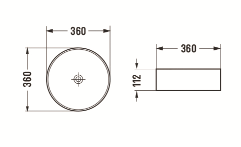 Раковина стеклянная CeramaLux GL05 40х40 накладная цвет золото без отверстий под смеситель - фото 2