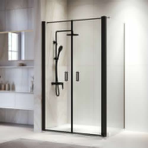 Душевой уголок RGW Passage 060814487-014 80х70 стекло прозрачное профиль черный без поддона