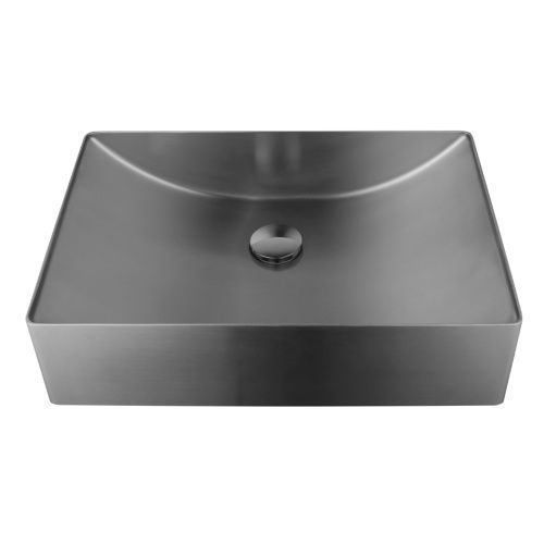 Раковина из нержавеющей стали AltroBagno Futuro AltroBagnoFuturo001014MtGr 50х30 накладная цвет оружейная сталь