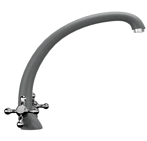 Смеситель для кухни Ulgran Classic U-013-309 на мойку серый