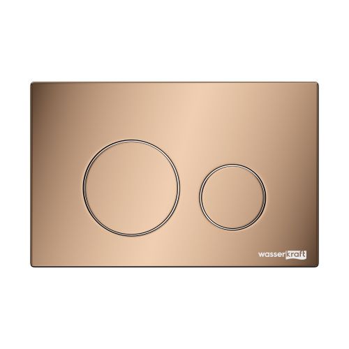 Клавиша смыва механическая Wasserkraft RG02 цвет розовое золото