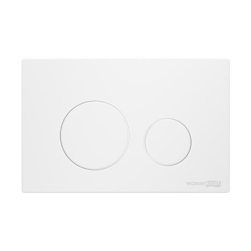 Клавиша смыва механическая Wasserkraft WM02 цвет белый