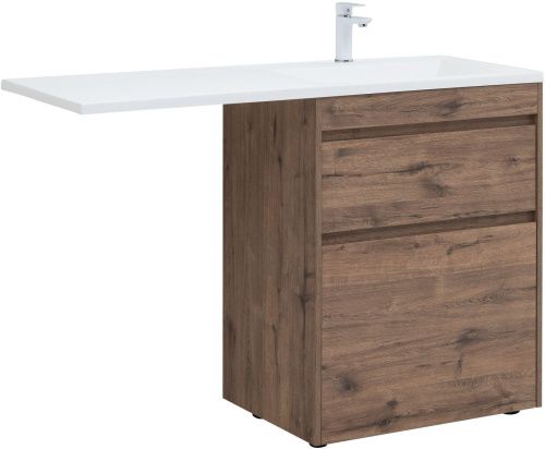 Тумба под раковину Aquanet Токио 00333652 130х50 напольная цвет коричневый