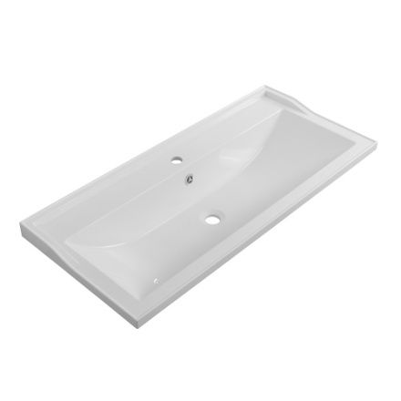 Раковина из искусственного камня Cezares GIUBILEO CZR-1000/450-LV-MR-FS 80х50 подвесная цвет белый 1 отверстие под смеситель