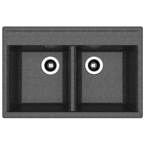 Кухонная мойка Dr.Gans Астра 780 25.060.E0780.407 80х50 цвет черный поверхность матовая
