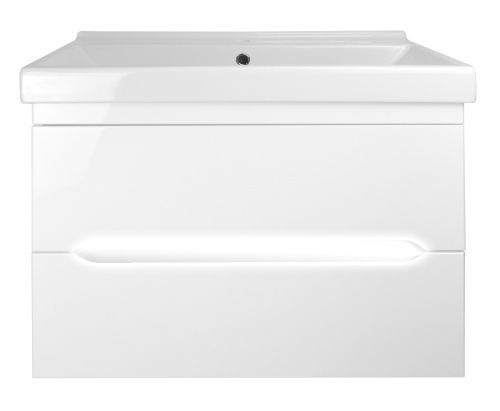 Тумба с раковиной Loranto Арфа CS00044715 80х40 подвесная цвет белый