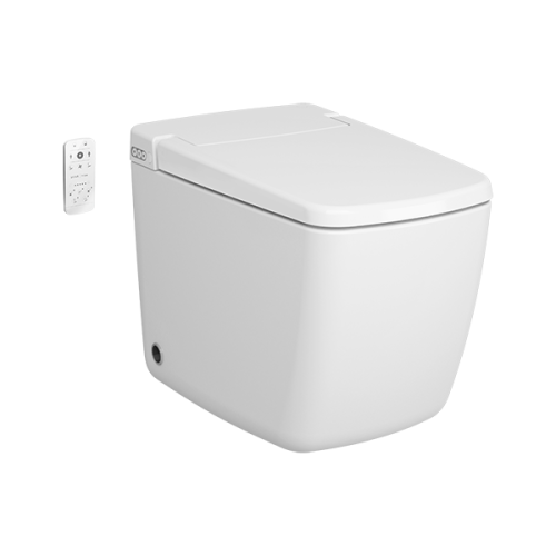 Унитаз приставной Vitra V-Care 7232B403-6217 белый с сиденьем микролифт безободковый