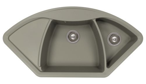 Кухонная мойка Florentina Гави 17.080.E1005.307 100х50 цвет серый поверхность матовая