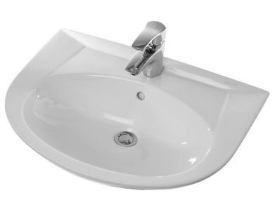 Раковина керамическая Sanita Luxe Classic (Sanita Luxe) WB.PD/Classic/65-C/WHT.G/S1 60х50 подвесная цвет белый 1 отверстие под смеситель