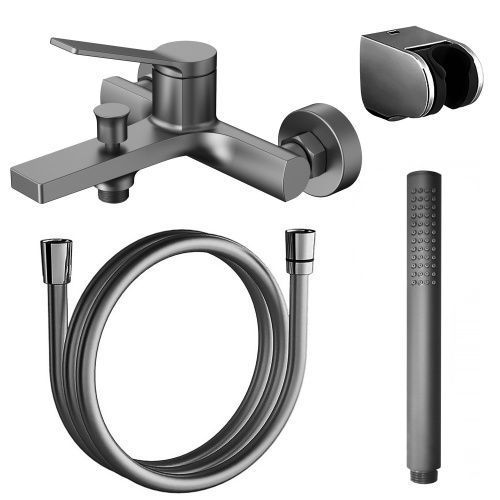 Смеситель Azario VISE AZ-VSA238330AJ настенный графит