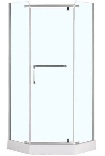 Душевой уголок Loranto CS-816S B 90*90*200 90х90 стекло прозрачное профиль сатин без поддона