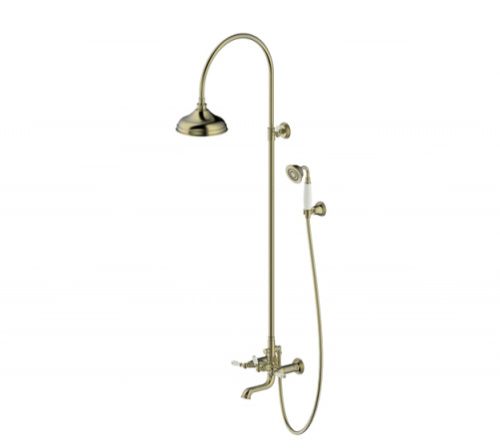 Душевая стойка Bravat Art F65193AR-A3-RUS настенная цвет бронза