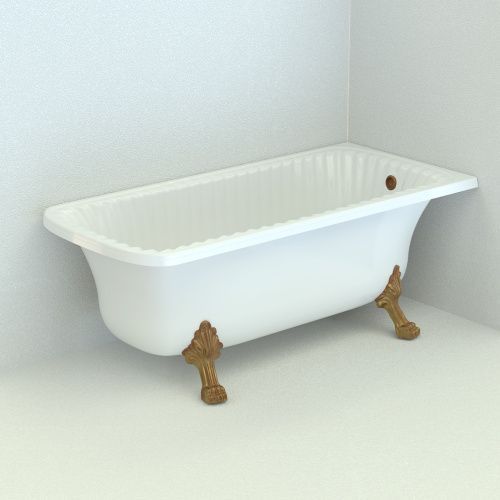 Ванна из искусственного камня Migliore OLIVIA ANG 25446 175х80 отдельностоящая прямоугольная с ножками