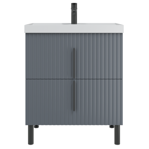 Тумба под раковину СанТа Юпитер 700543 70х40 напольная цвет серый