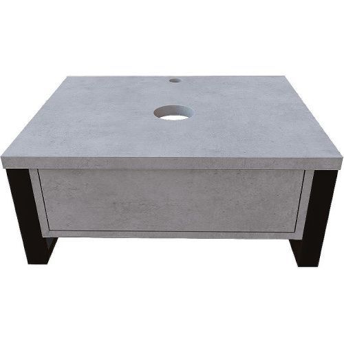 Тумба под раковину 1MarKa Grunge Loft Ц0000001582 60х50 подвесная цвет серый