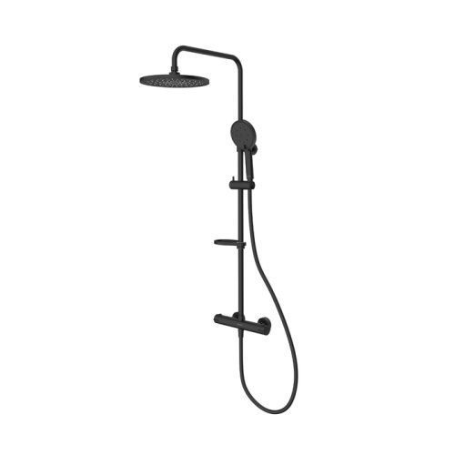 Душевая стойка Milardo Ideal Spa ILSBLTHM89 настенная цвет черный