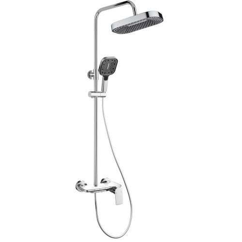 Душевая стойка ALMAes Ares ALS-615-12 настенная цвет хром