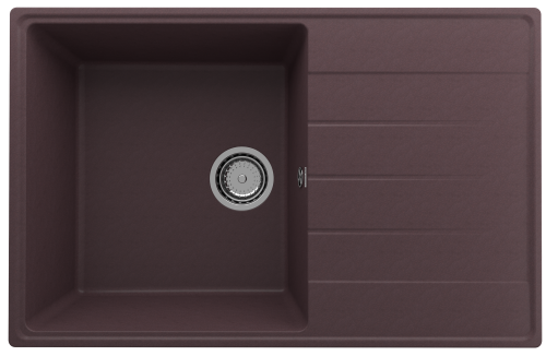 Кухонная мойка Ulgran Quartz Prima 780-06 80х50 цвет коричневый