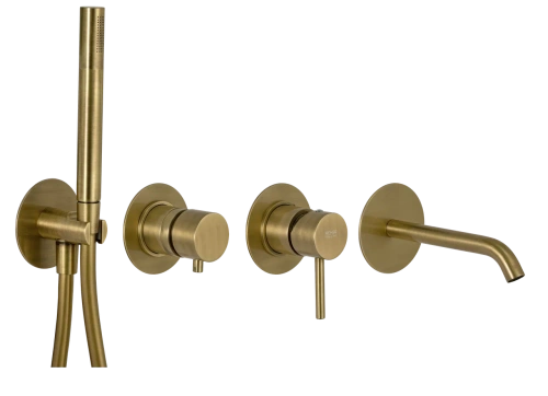 Смеситель для ванны Remer X Style X96S03ROXXVO встраиваемый в стену бронза