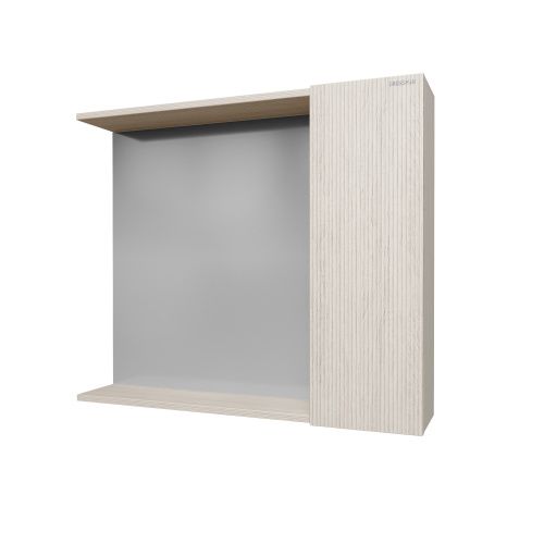 Зеркало-шкаф Grossman Юнит 2080112 80х70 подвесной цвет бежевый