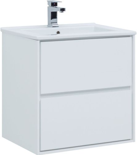 Тумба под раковину Aquanet Милан 00339965 60х50 подвесная цвет белый
