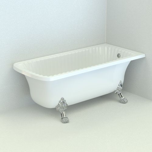 Ванна из искусственного камня Migliore OLIVIA ANG 25448 175х80 отдельностоящая прямоугольная с ножками