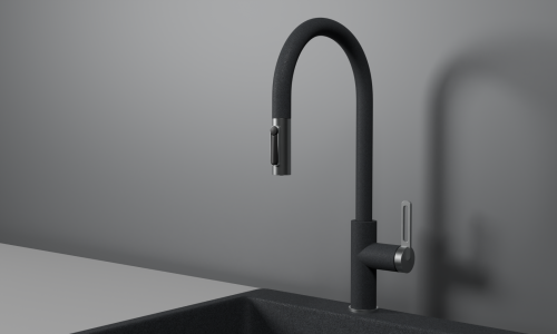 Смеситель для кухни Granula 8168, ГРАФИТ на мойку графит