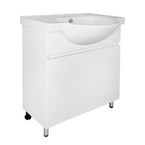 Тумба с раковиной Loranto Ирис CS00093566 70х50 напольная цвет белый
