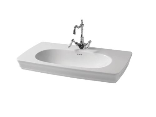 Раковина керамическая Artceram Civitas CIL002 01 00 90х50 подвесная цвет белый 1 отверстие под смеситель