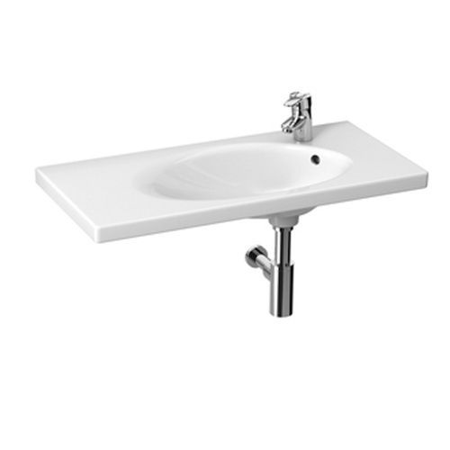 Раковина из сантехнического фарфора Roca Etna 7.3270.0.A00.0 80х40 накладная цвет белый