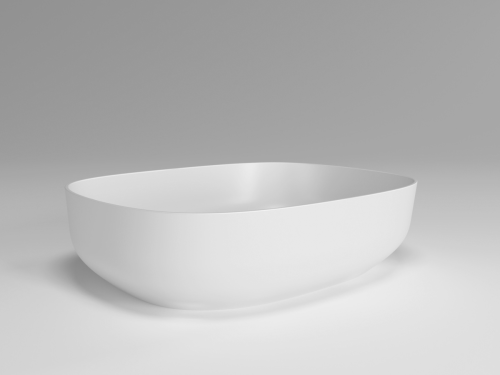 Раковина из искусственного камня Plumberia Selection Veloma VELOMA OVAL BO 50х40 накладная цвет белый