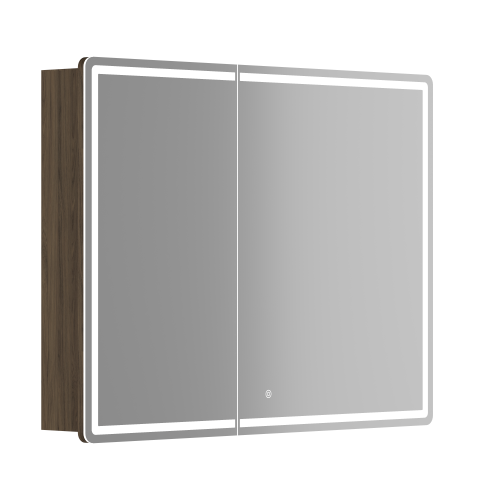 Зеркало-шкаф Sancos Mirror MI100ECH 100х70 подвесной цвет коричневый