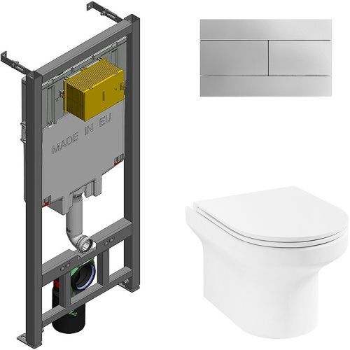 Комплект Комплект унитаз с инсталляцией и клавишей смыва и клавишей смыва Jacob Delafon Elite E21742RU-00