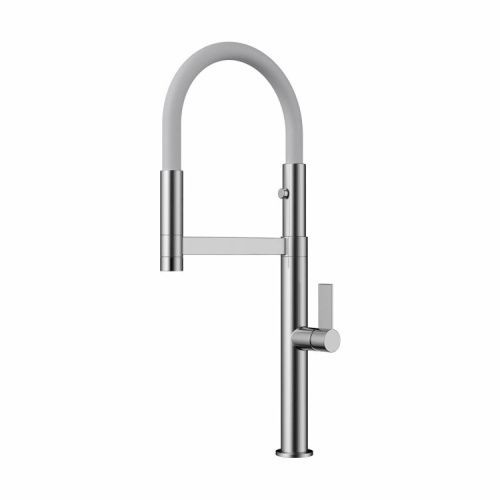 Смеситель для кухни Omoikiri Osaka 4994305 на мойку белый/нержавеющая сталь