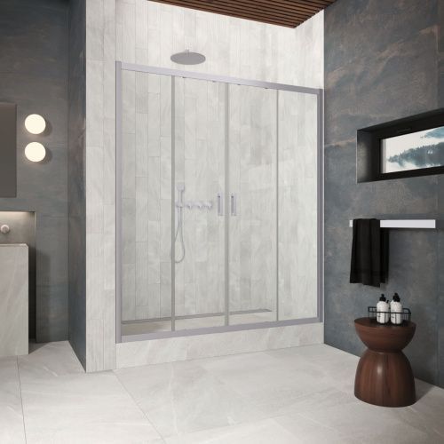 Душевая дверь Vegas-Glass Z2P Protec Z2P Protec 220 07 crystalvision 220х200 стекло прозрачное профиль хром