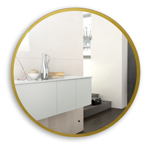 Зеркало Azario Monaco-GOLD LED-00002767 100х100 подвесное