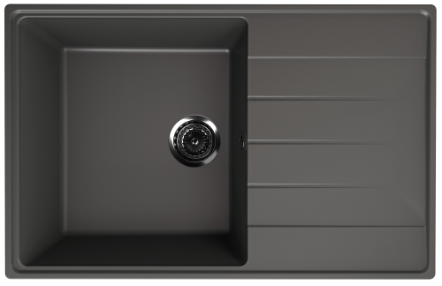 Кухонная мойка Ulgran Quartz Prima 780-09 80х50 цвет серый