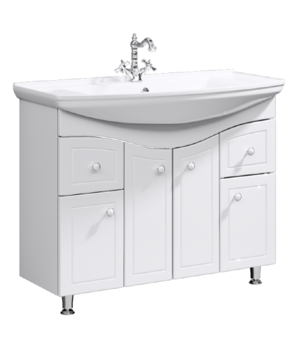 Тумба под раковину Aqwella Y FR0110 100х30 подвесная цвет белый