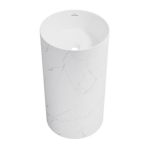 Раковина акриловая Wellsee Chalice Perfection 230619000 50х50 напольная цвет белый без отверстий под смеситель