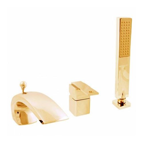 Смеситель RavSlezak LR572.5SZ на борт ванны золото