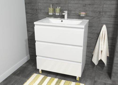 Тумба с раковиной Эстет Bali ФР-00009965 70х40 напольная цвет белый